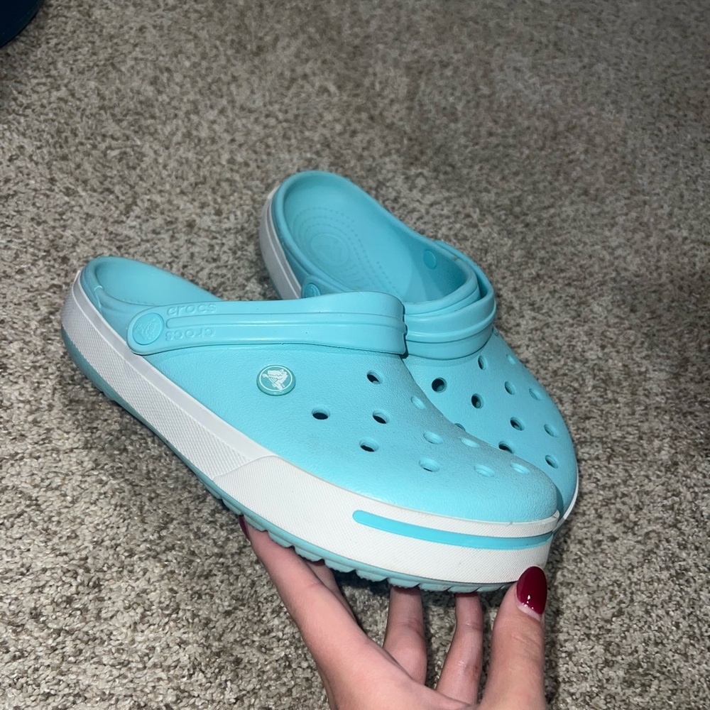 CROCS Light Blue Women's Slippers